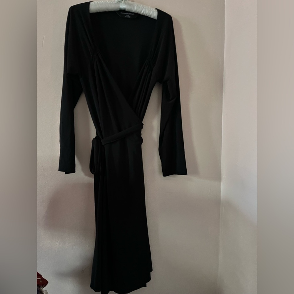 Norma Black Wrap Dress